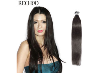 Brazilian I-Tip wavy hair extensions