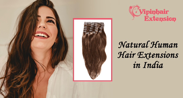 Natural human hair extension in India