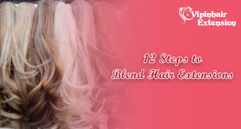 blend your short hair with extensions