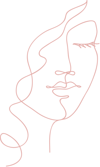 Digital artwork of a woman with long hair